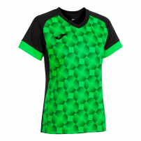 Волейбольна футболка жіноча Joma SUPERNOVA III Чорний/Світло-зелений